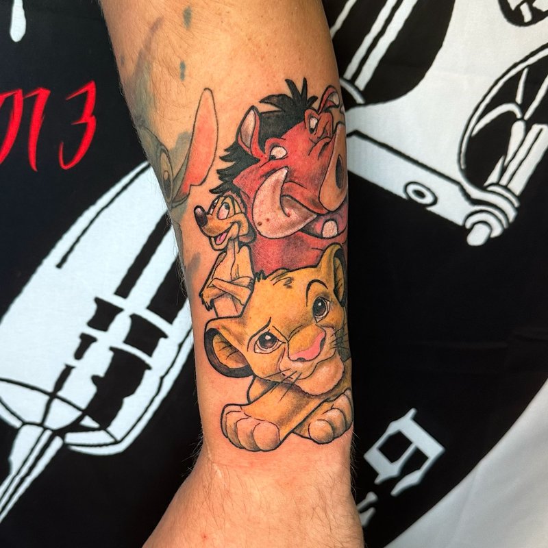 Farb Tattoo Unterarm